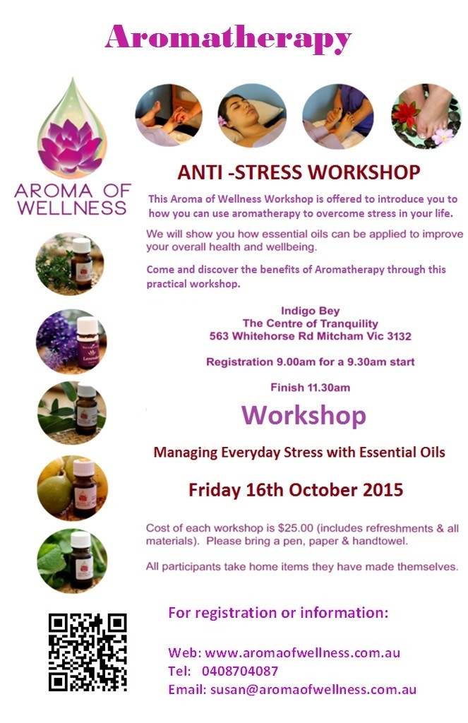 Aromatherapy to Reduce Stress Workshop 1
